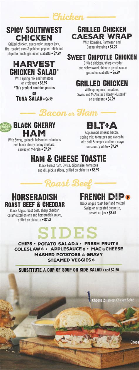 mcalister's deli|mcalister's menu with prices.